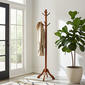 Casual Contemporary Living Solid Acacia Hall Tree Coat Rack - image 6