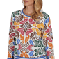 Womens Ruby Rd. Game of Luxe Floral Damask Sweater - image 5