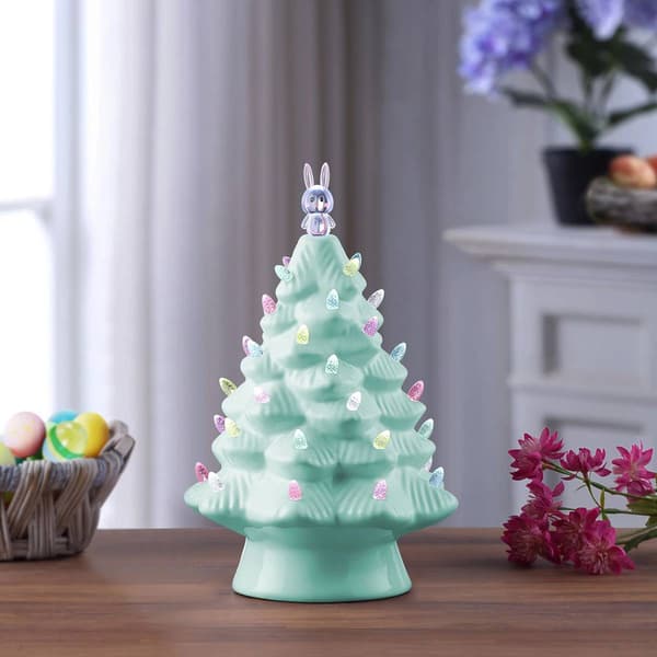 Mr. Christmas 13in. LED Teal Easter Tree