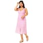 Womens Absolutely Famous Sleeveless Eyelet Button Trim Midi Dress - image 1