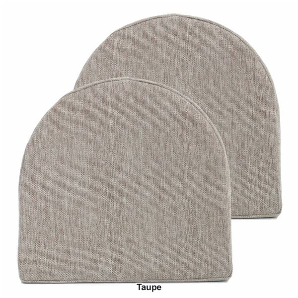 Sweet Home Collection U-Shape High-Density Chair Pads w/ Ties