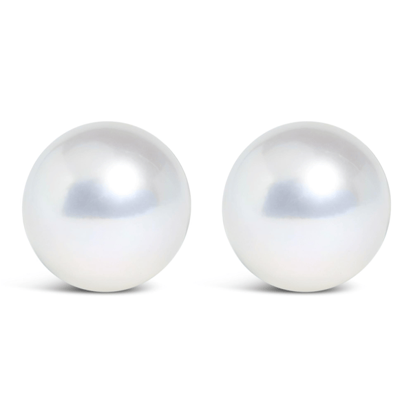 Haus of Brilliance 14kt. White Gold 5.5-6mm Pearl Stud Earrings