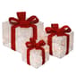 National Tree 3pc. Pre-Lit White Thread Gift Box - image 1