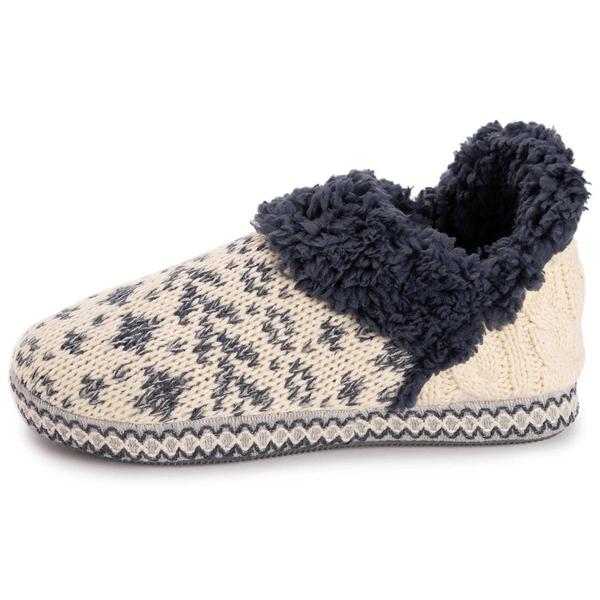 Womens MUK LUKS® Magdalena Slippers - Ivory/Denim