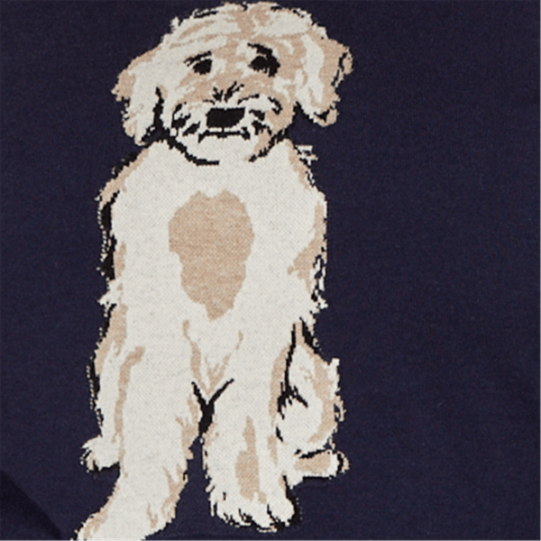 Plus Size Skye’s the Limit Urban Heirloom Dog Motif Sweater