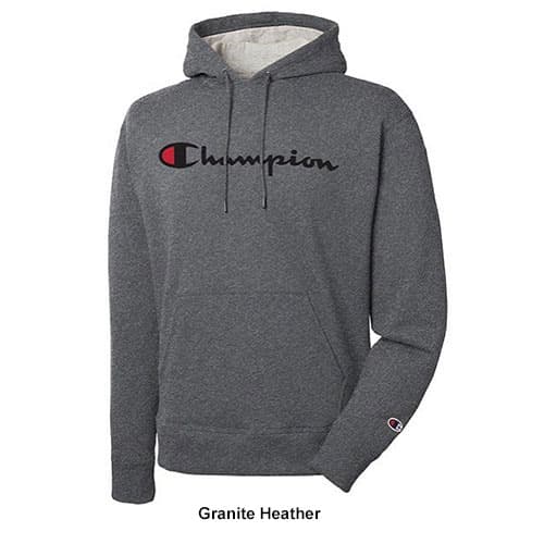 Mens Champion Graphic Powerblend® Pullover Hoodie Sweatshirt