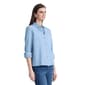 Womens Jones New York Roll Tab Sleeve Button Down Blouse - image 3