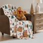 Hallmark Gingerbread 2pc. Holiday Plush Throw & Pillow Set - image 1