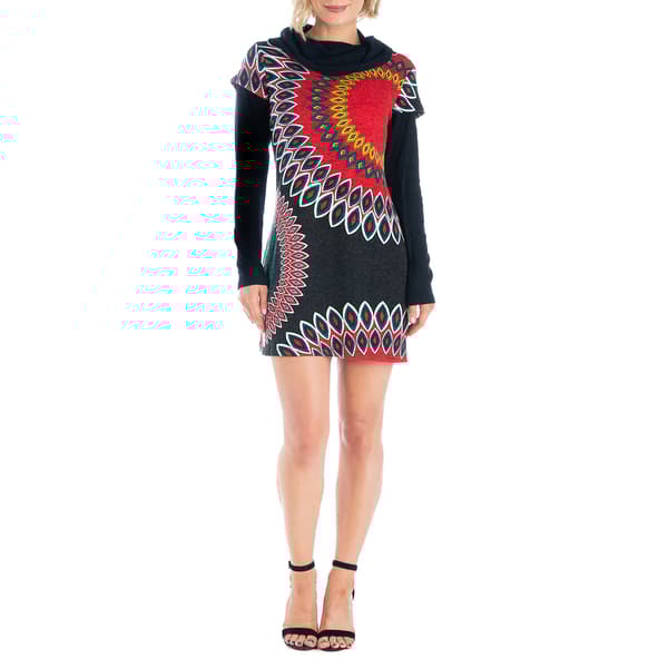 Womens 24/7 Comfort Apparel  Long Sleeve Mini A-Line Dress - image 