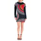 Womens 24/7 Comfort Apparel  Long Sleeve Mini A-Line Dress - image 1