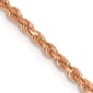 Unisex Gold Classics&#8482; 1.75mm. Rose Gold Diamond Cut Rope Necklace - image 3