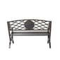 Evergreen Metal Thoughts & Hearts Garden Bench - image 5