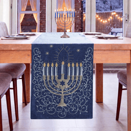Avanti Menorah Runner - 14x72