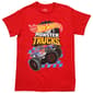 Young Mens Hot Wheels(R) Monster Truck Graphic Tee - Red - image 1