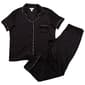 Womens Nicole Miller Short Sleeve Solid Long Leg Pajama Set - image 1