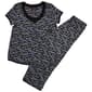 Womens Rene Rofe® Short Sleeve Abstract Capri Pajama Set - image 1