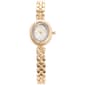 Womens Gold-Tone Silver Sunray Dial Watch - AM207A - image 2