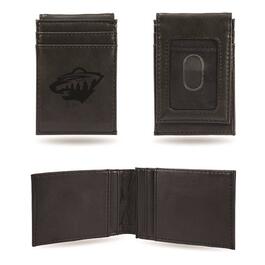 Mens NHL Minnesota Wild Faux Leather Front Pocket Wallet