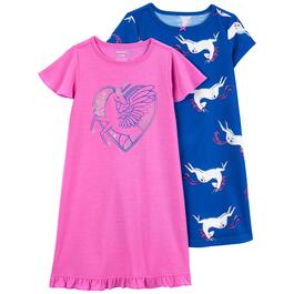 Toddler Girl Carters&#40;R&#41; 2pk. Unicorn Sleep Gowns