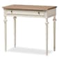 Baxton Studio Marquetterie Oak & Whitewash Writing Desk - image 2