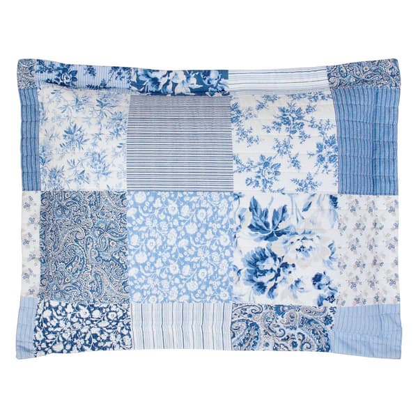Laura Ashley® Paisley Patchwork 136 TC Reversible Quilt Set