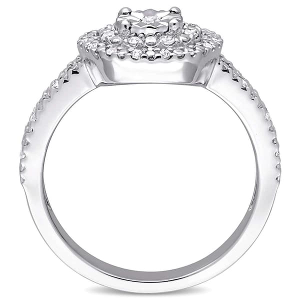 Diamond Classics™ Sterling Silver 1/5ctw. Diamond Ring