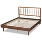 Baxton Studio Sora Ash Walnut Wood Queen Size Platform Bed - image 3