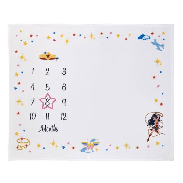 Warner Bros. Wonder Woman Milestone Baby Blanket - image 