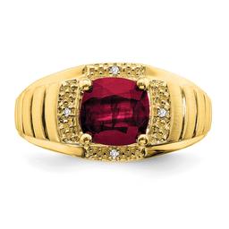 Mens Gentlemen’s Classics™ 14kt. Gold 2 1/2ctw. Ruby Ring