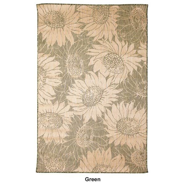 Liora Manne Carmel Sunflower Field Rectangular Large Area Rug