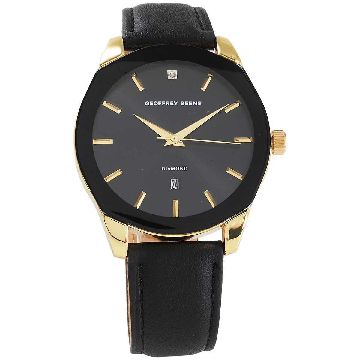 Mens Geoffrey Beene® Diamond Dial Watch - GBA0009GD