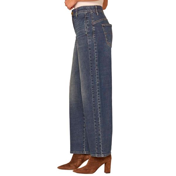 Petite Democracy "Ab"solution® Blue High Rise Barrel Leg Jeans