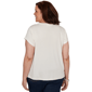Plus Size Skye’s the Limit Sunny Blue Skies Floral Lace Blouse - image 2