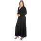 Plus Size 24/7 Comfort Apparel V-Neckline Empire Waist Dress - image 3