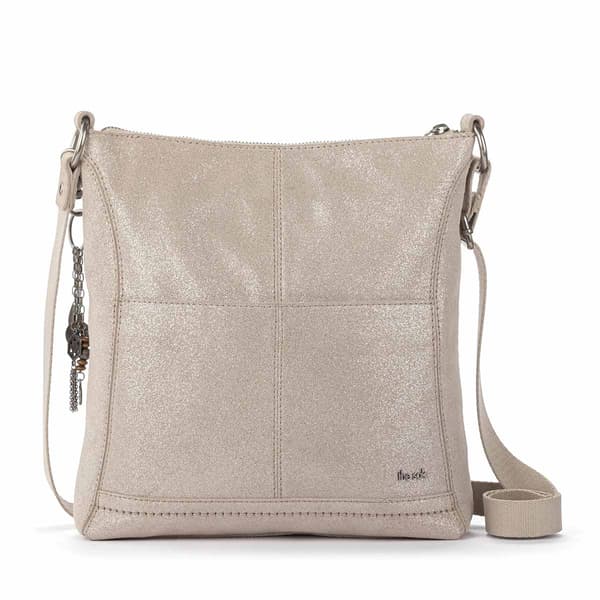 The Sak Lucia Gen Crossbody - Sand Sparkle Suede