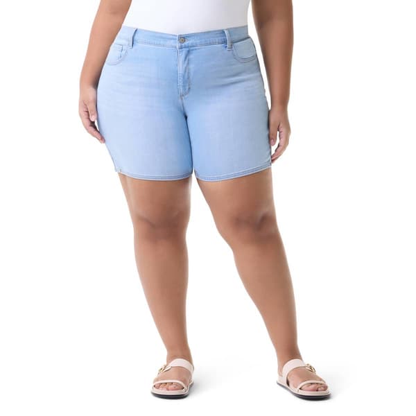 Plus Size Gloria Vanderbilt Amanda Denim Bermuda Shorts - image 
