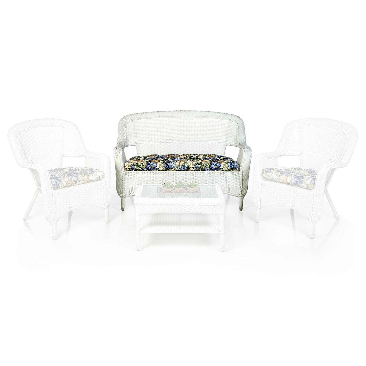 Belle Haven All-Weather Resin Wicker Settee