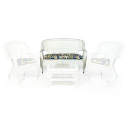 Belle Haven All-Weather Wicker Settee