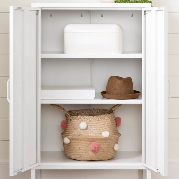 South Shore Crea Metal 2-Door Accent Cabinet
