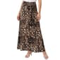 Womens NY Collection Pull On Tie Waist Brown Pelage Maxi Skirt - image 1