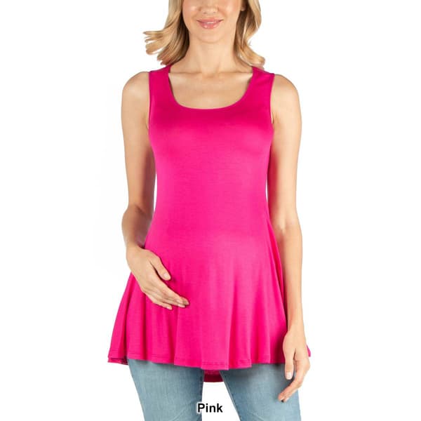 Plus Size 24/7 Comfort Apparel Maternity Tank Top