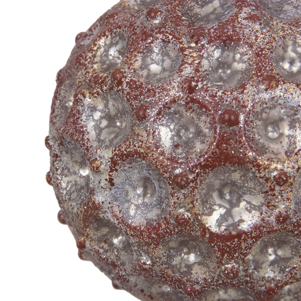 Northlight Silver Textured Glass Christmas Ball Ornament