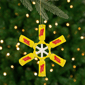 Northlight 4in. Sugar Daddy Lollipop Snowflake Christmas Ornament - image 1