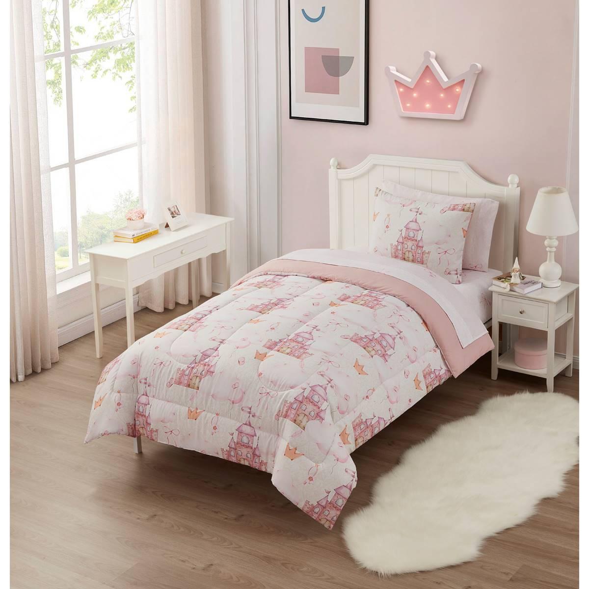 Sweet Home Collection Kid Fairytale Princess 7pc Bed In A Bag Set