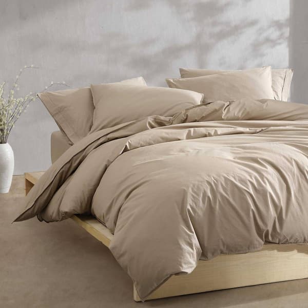 Calvin Klein Washed Percale Cotton 3pc. Duvet Cover Set