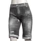 Juniors Plus One Step Up Sublimation Denim Print Soft Shorts - image 1