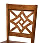 Baxton Studio Nicolette Walnut Brown Finished Wood 5pc Dining Set - image 5