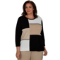 Plus Size Alfred Dunner Travel Advisory Color Block Sweater - image 1