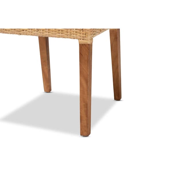 Baxton Studio Lesia Walnut Brown Wood Dining Chair