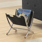 Monarch Specialties Magazine Rack - Black/Chrome - image 1